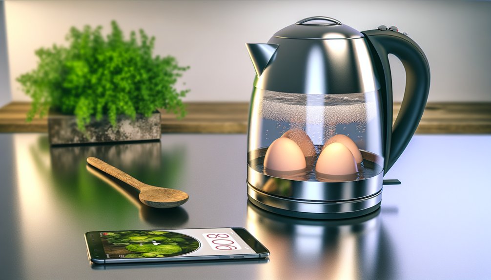 boil eggs in kettle