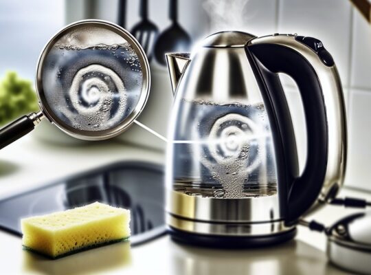 clean electric kettle interior