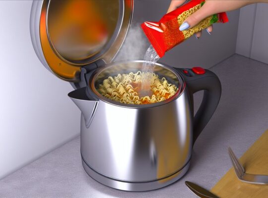 boil noodles in kettle