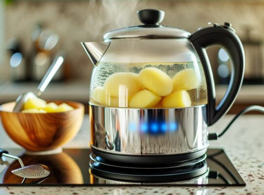 boil potatoes in kettle