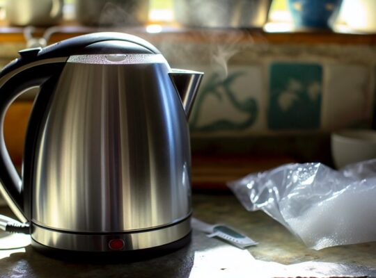 kettle emits plastic scent