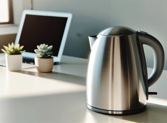 silent compact electric kettle for office